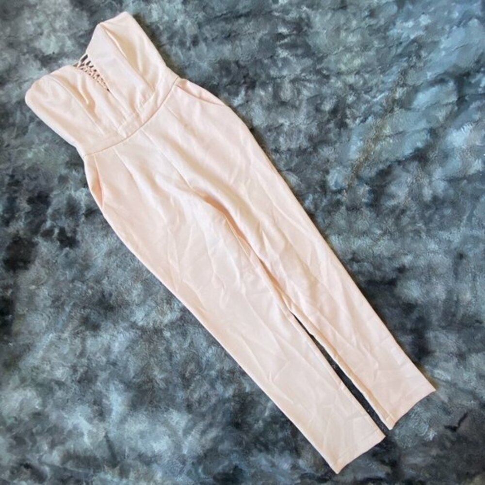 Adelyn Rae Strapless Jumpsuit